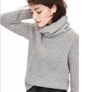 SOLD - Banana Republic Gray Cowl Neck Sweater